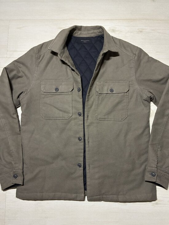 All Saints Other - All Saints Military-Style Men's Quilted-Lined Utility Shirt Jacket